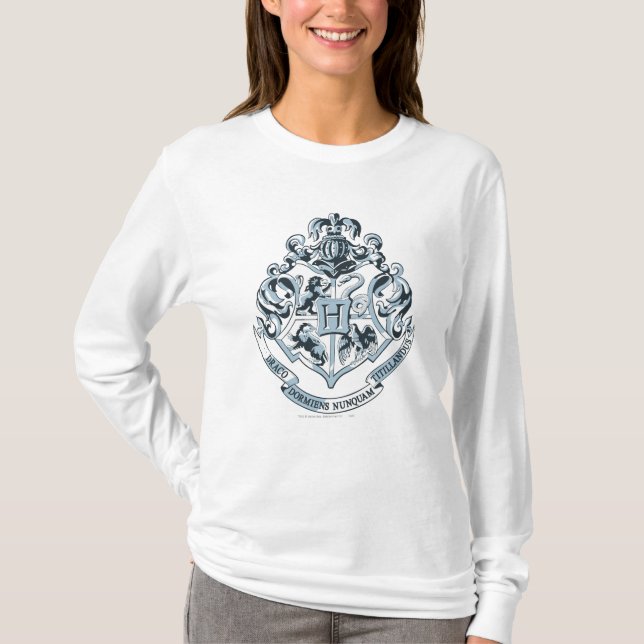 Camiseta Harry Potter| Hogwarts Crest - Azul (Frente)