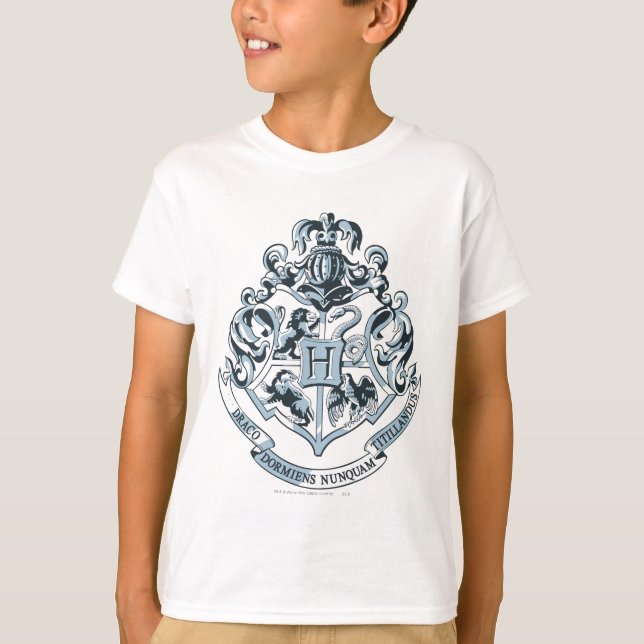 Camiseta Harry Potter | Hogwarts Crest - Blue (Frente)