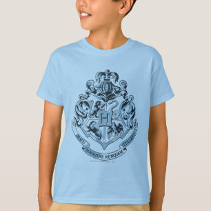 Camiseta Harry Potter   Hogwarts Crest - Blue