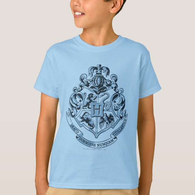 Camiseta Harry Potter | Hogwarts Crest - Blue (Frente)