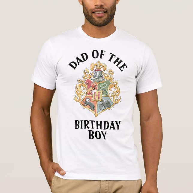 Camiseta Harry Potter | Hogwarts - Pai do Menino no Anivers (Frente)