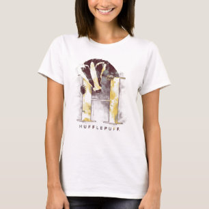 Camiseta Harry Potter   HUFFLUFF™ Badger Watercolor