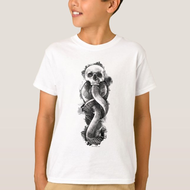 Camiseta Harry Potter | Marca de Maldição Aquarela (Frente)