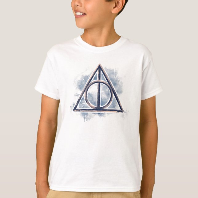 Camiseta Harry Potter | Morte Sagrada Aquarela (Frente)