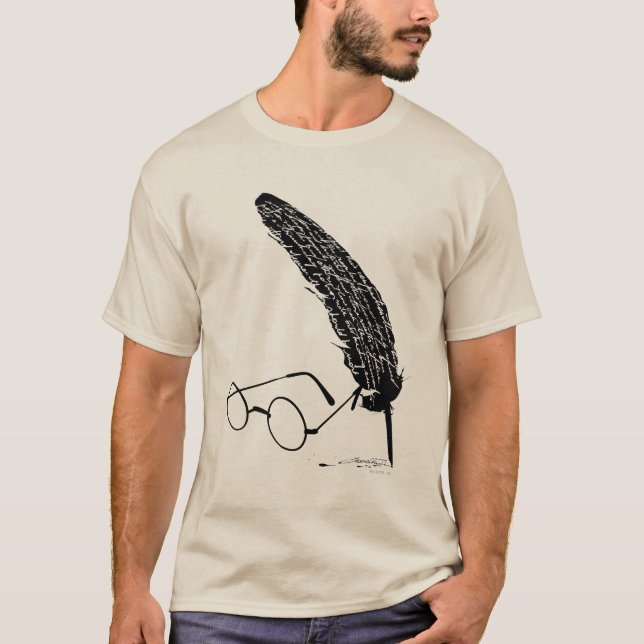 Camiseta Harry Potter | Óculos e Pena (Frente)