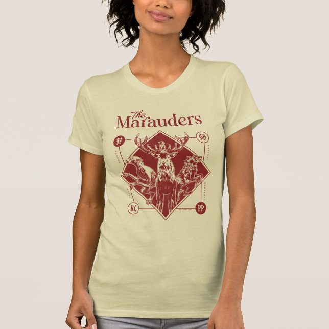 Camiseta HARRY POTTER™ Os Marauders Animagus Gráfico (Frente)