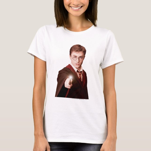 Camiseta Harry Potter Points Wand (Frente)