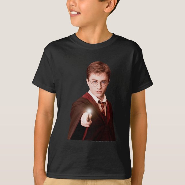 Camiseta Harry Potter Points Wand (Frente)