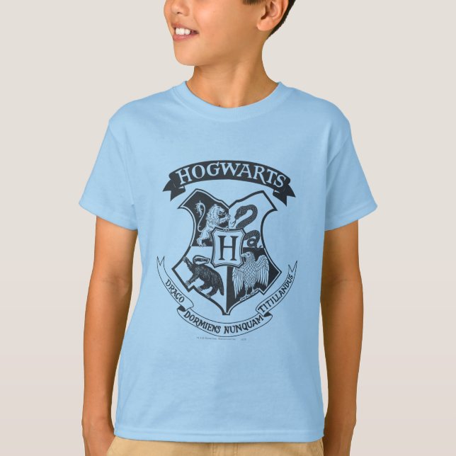 Camiseta Harry Potter | Retro Hogwarts Crest (Frente)
