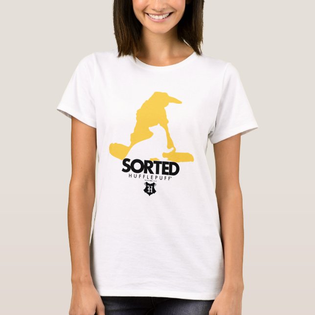 Camiseta Harry Potter | Selecionado para a Casa HUFFLEPUFF™ (Frente)