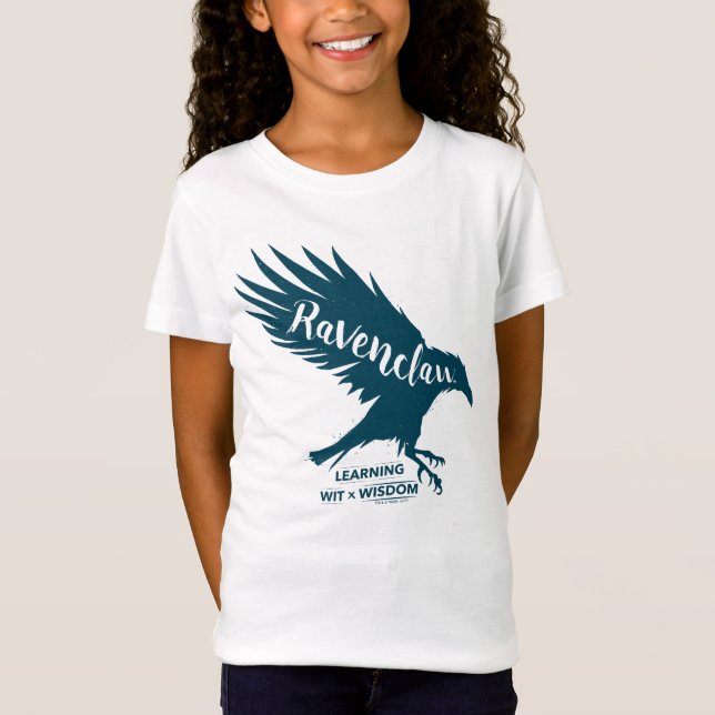Camiseta Harry Potter | Silhueta da RAVENCLAW™ Tipografia (Frente)