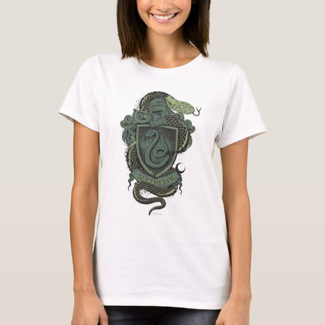 Camiseta Harry Potter| Slytherin Crest (Frente)
