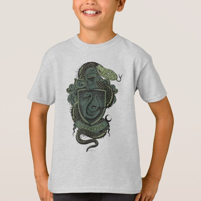 Camiseta Harry Potter| Slytherin Crest (Frente)
