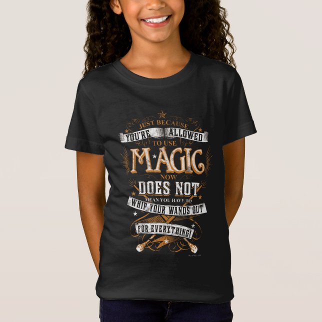 Camiseta Harry Potter Spell | Just Because You're Allowed (Frente)