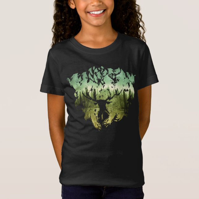Camiseta Harry Potter Spell | Stag Patronus (Frente)