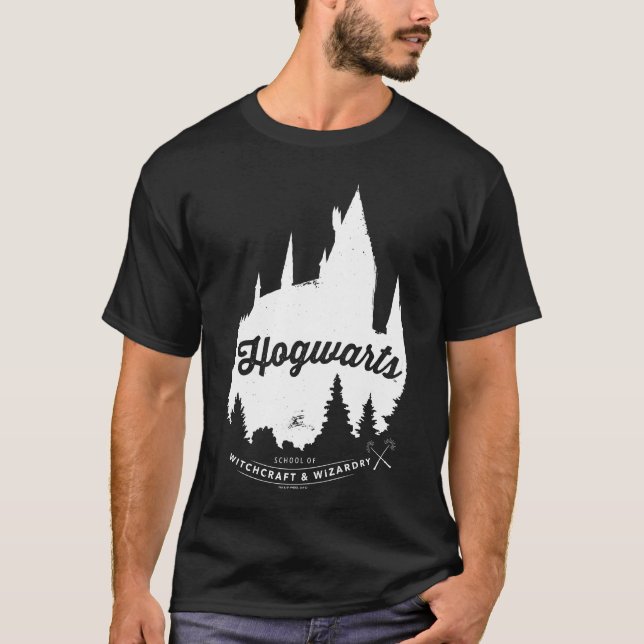 Camiseta Harry Potter | Tipografia do Castelo HOGWARTS™ (Frente)