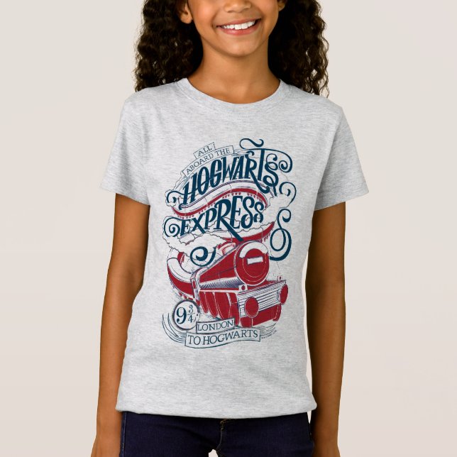 Camiseta Harry Potter | Tipografia do Expresso de Hogwarts (Frente)
