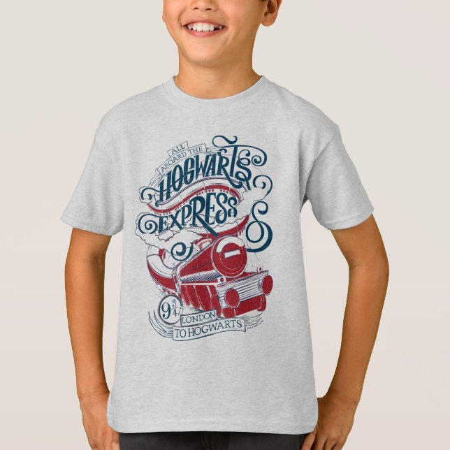 Camiseta Harry Potter | Tipografia Hogwarts Express (Frente)