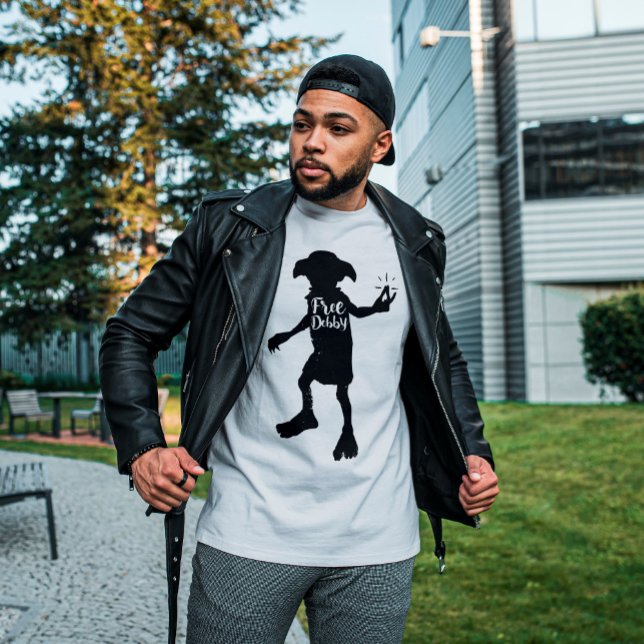 Camiseta Harry Potter | Tipografia Silhouette "Dobby Livre" (Criador carregado)