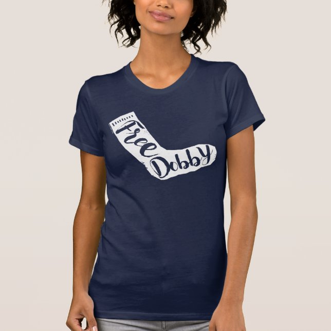 Camiseta Harry Potter| Tipografia Sock "Free Dobby" (Frente)