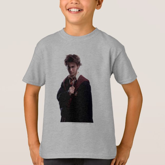 Camiseta Harry Potter Wand Raised (Frente)