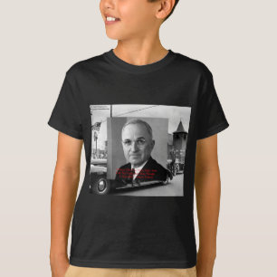 Camiseta Harry Truman "Nunca Deu ao Inferno" Palavras De Pa