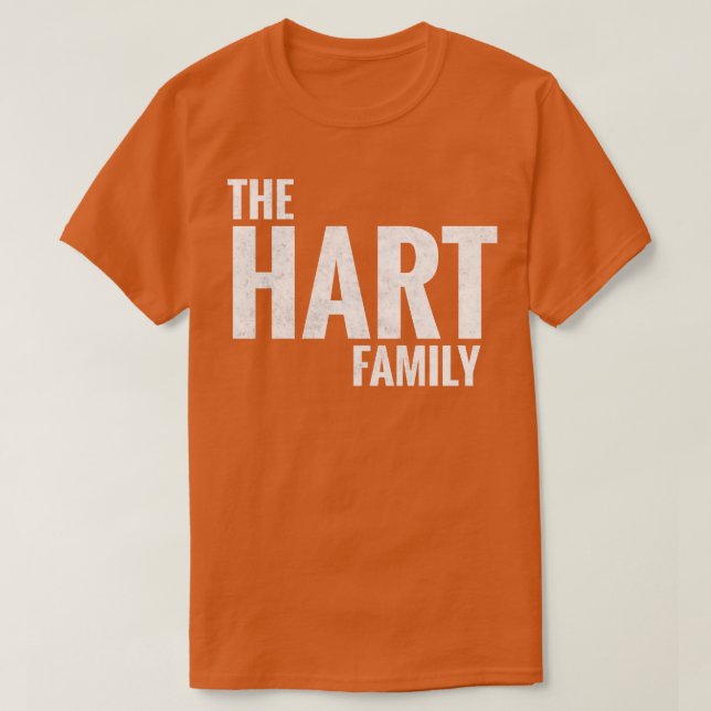 Camiseta Hart Family Hart Surname Hart Sobrenome 1 (Frente do Design)