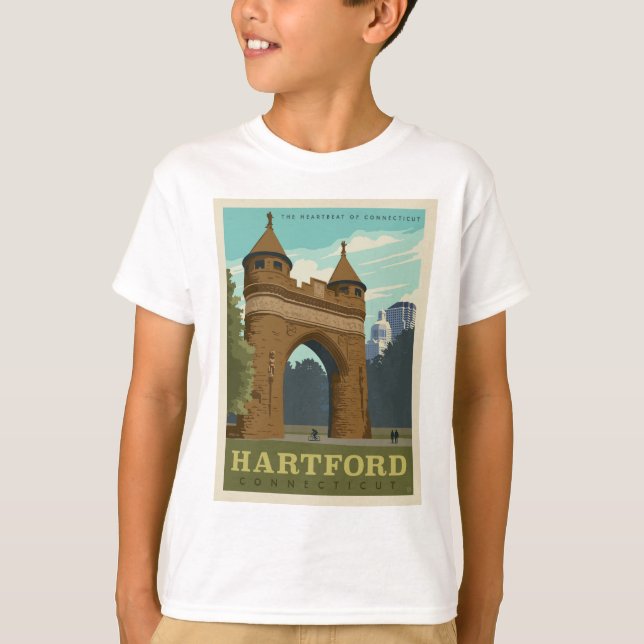 Camiseta Hartford, CT (Frente)
