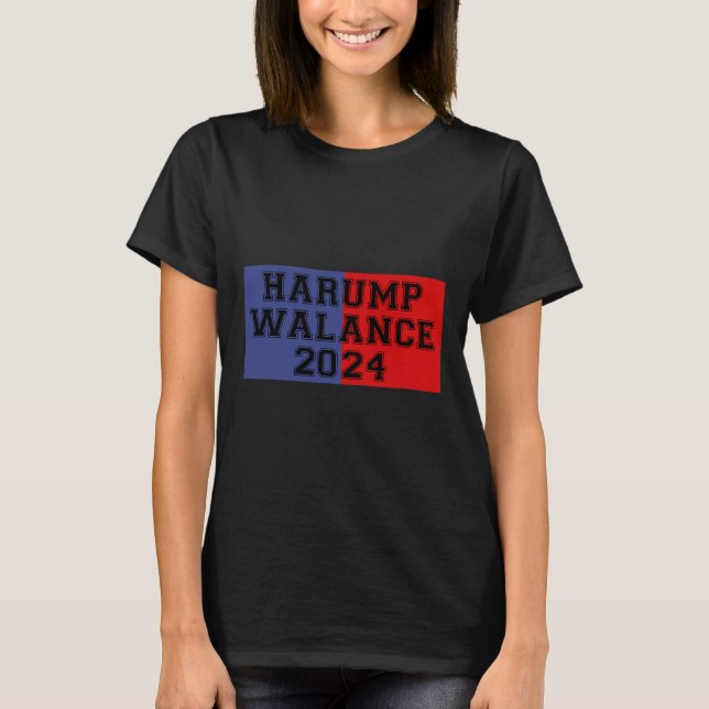 Camiseta Harump Walance 2024 Shirt Harris Trump Wheimer Van (Frente)