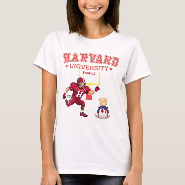 Camiseta Harvard Futebol defende regime de trunfo (Frente)