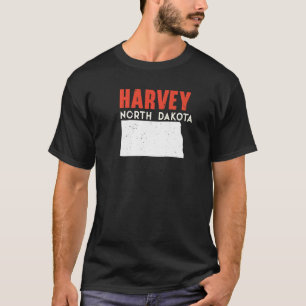 Camiseta Harvey North Dakota USA State America Viagem