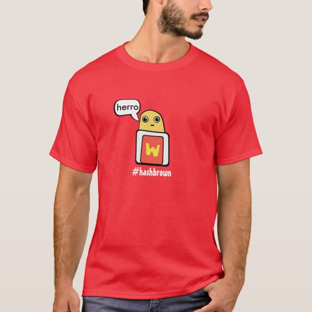Camiseta Hashbrown de Hashtag (Frente)