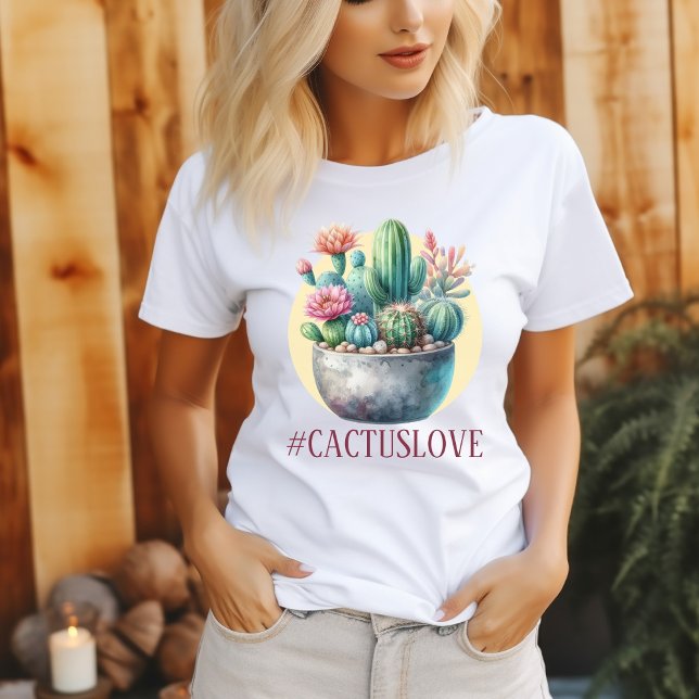 Camiseta Hashtag Cactuslove T-Shirt (Criador carregado)