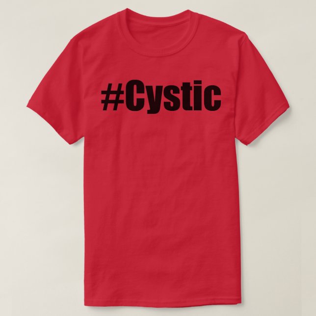 Camiseta Hashtag Cística (Frente do Design)