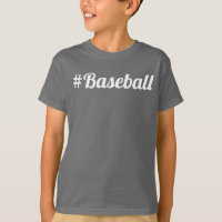 Hashtag de Beisebol Item Essencial para Fãs Jovens