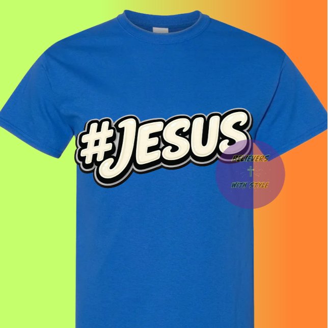 Camiseta Hashtag - JESUS - Cristão (Criador carregado)