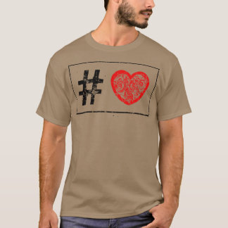 Camiseta Hashtag Love