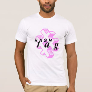 Camiseta Hashtag Minimalista T-Shirt Trendy Social Media
