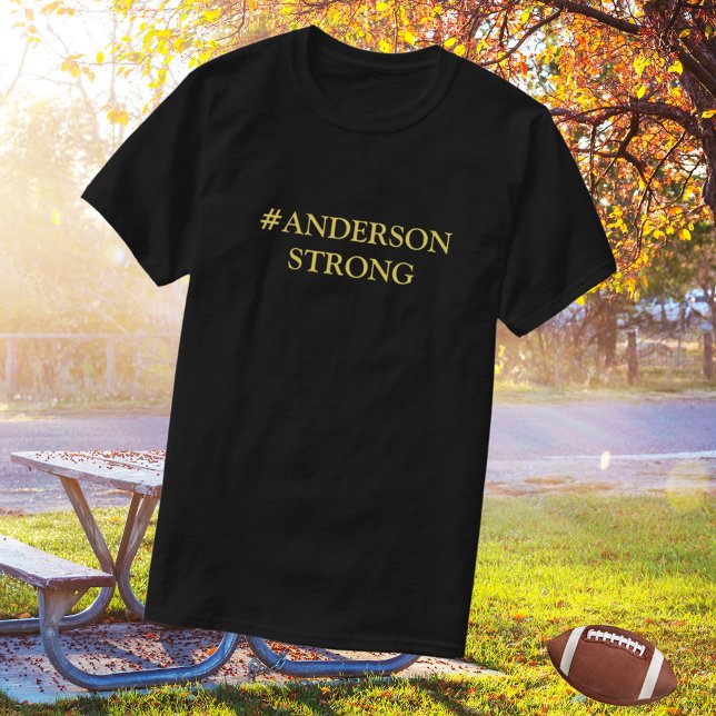 Camiseta HASHTAG O Nome Da Sua Família FORTE (Criador carregado)