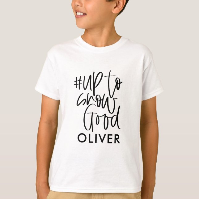 Camiseta Hashtag para neve bom Natal moderno (Frente)
