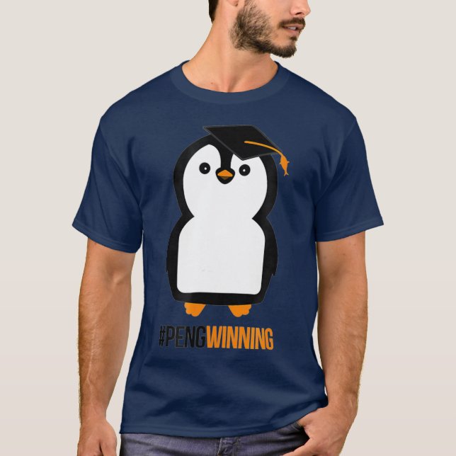 Camiseta Hashtag Pengwinning Penguin Graduação para (Frente)