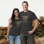 Camiseta Hashtag personalizada Envolvida Data T-Shirt do No<br><div class="desc">Envolver-se e querer contar ao mundo? Consiga t-shirts para o anúncio do seu noivado,  foto social!</div>