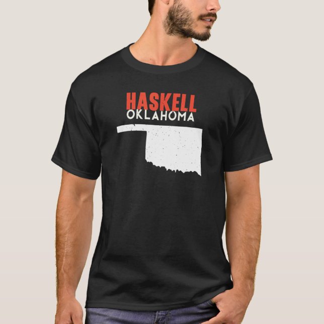 Camiseta Haskell USA State America Travel Oklahoman (Frente)