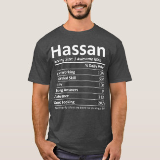 Camiseta HASSAN Nutrition Funny Birthday Personalizado