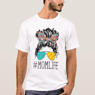 Camiseta Hastag Mãe Vida Maldita Bun Softball Baseball Mãe