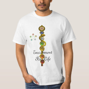 CAMISETA HASTE DE ASCLEPIUS 7 CHAKRAS, IOGA, ENERGIA