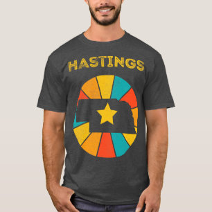 Camiseta Hastings Nebraska Vintage angustiou Souvenir 1