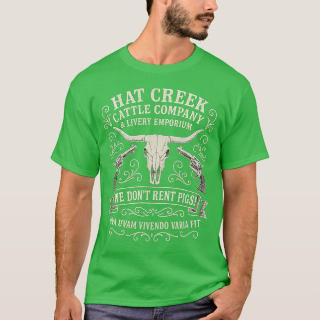 CAMISETA HAT CREEK CATTLE COMPANY & LIVERIUM EMPORIUM (Frente)