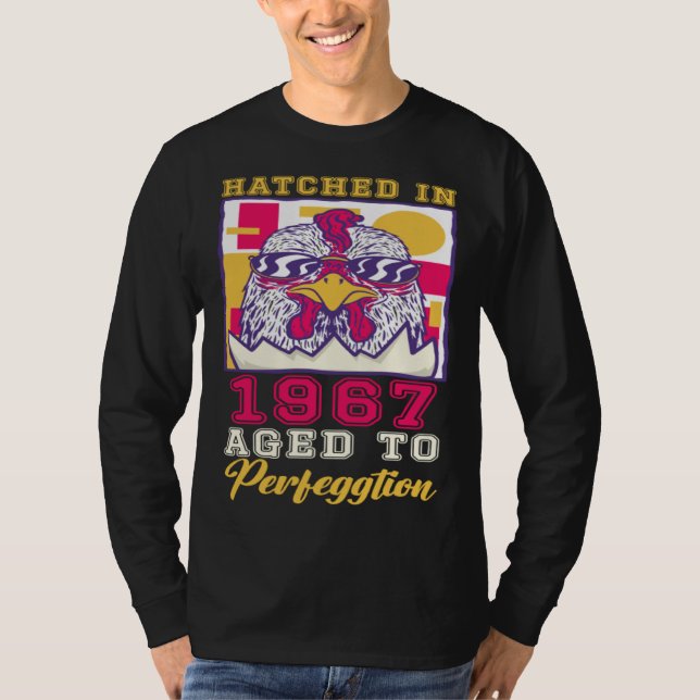 Camiseta Hatched in 1967 Aged to Perfeggtion (Frente)
