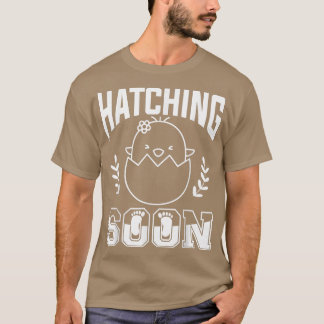 Camiseta Hatching Brevemente Gravidez Anúncio de Gravidez S